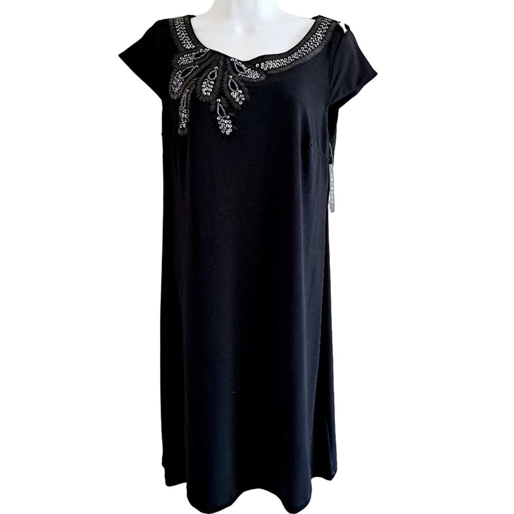 Forever Cap Sleeve Sequin Shift Dress